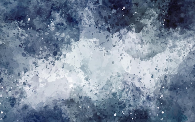 Hand painted watercolor background with sky shape