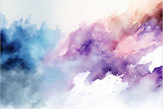 Vector hand painted watercolor background