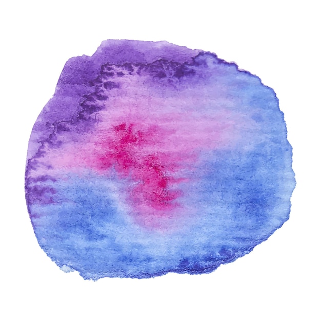 Vector hand painted watercolor blob