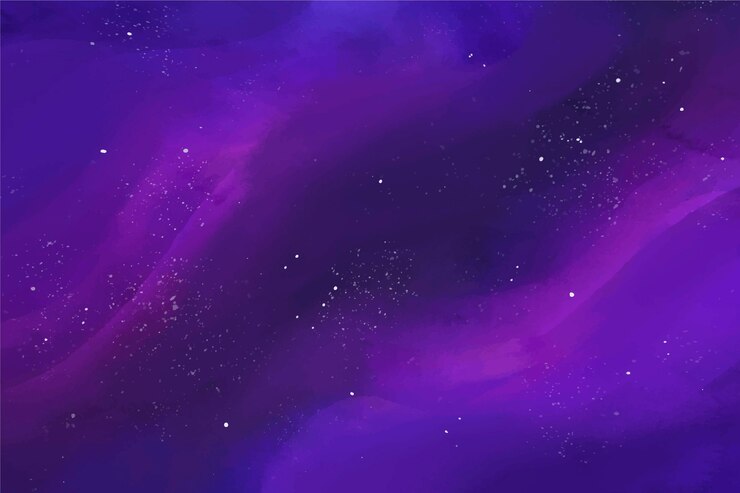 Vector hand painted watercolor galaxy background