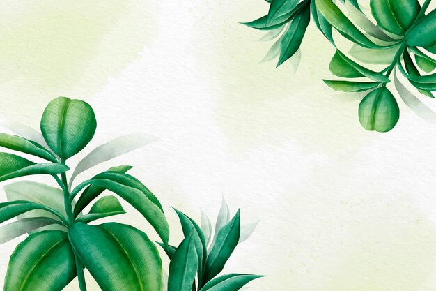 Hand painted watercolor nature background