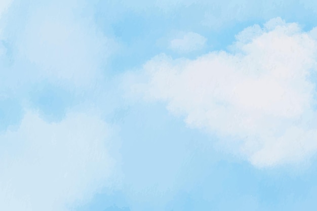 手描いた水彩のパステル色の空の背景