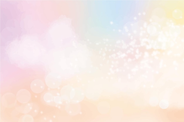 Vector hand painted watercolor pastel sky background