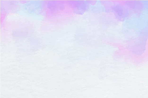 Vector hand painted watercolor pastel sky background