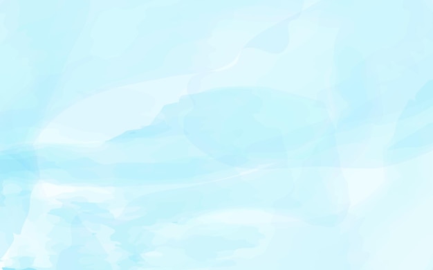 手描きの水彩画の空と雲抽象的な水彩画の背景青い流体絵画