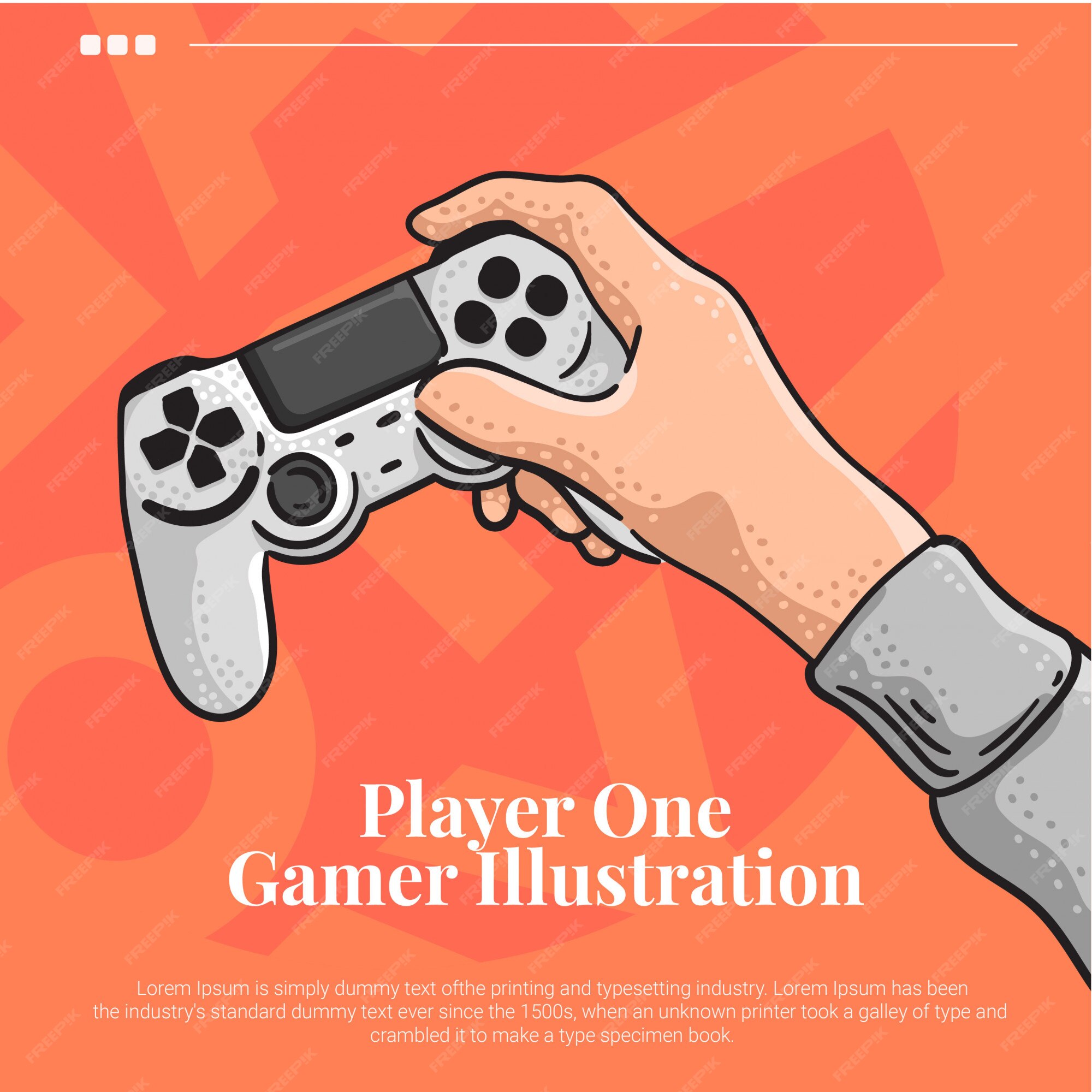 Premium Vector  Hands play online games with play station online