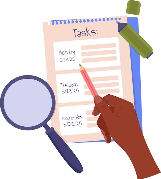 Hand Pointing To Tablet With Checklist