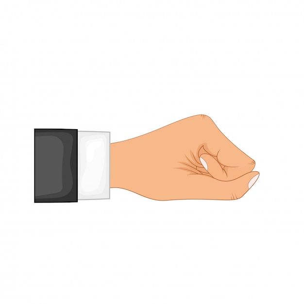 Hand in pose. Male or female hand in cartoon style