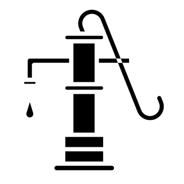 Hand Pump Vector Illustration