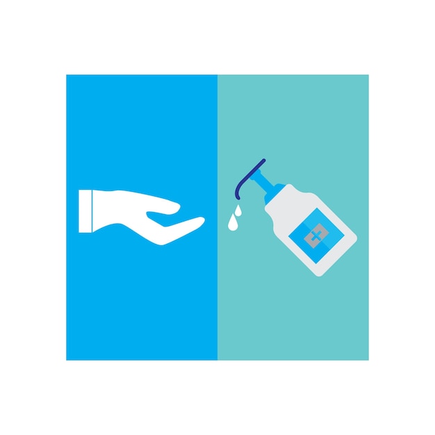 Hand sanitizer logo