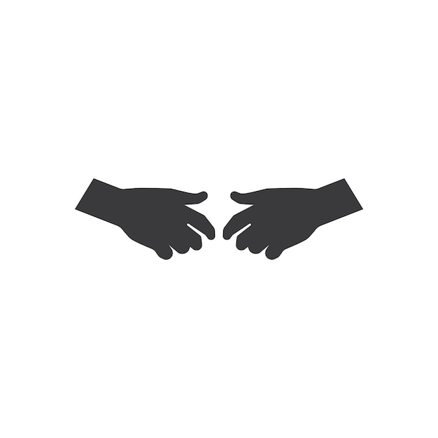 Hand Shake logo template vector