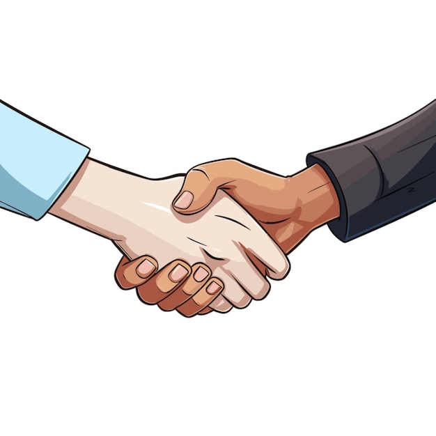 Vector hand shake