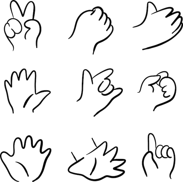 hand shapes