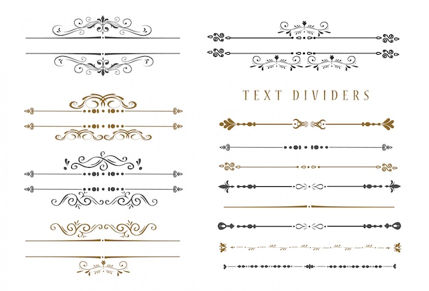 Hand sketched vintage elements