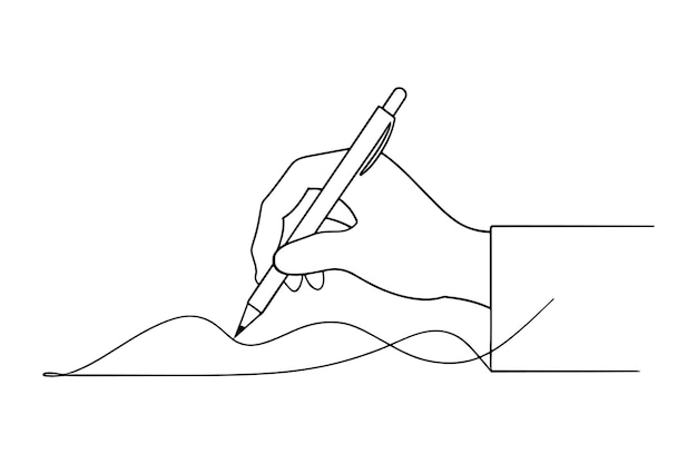 白い背景のベクトルイラストで紙のシートにペンで手描き