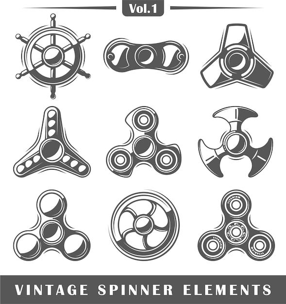 Hand spinner elements