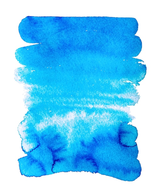 Hand tekenen abstracte aquarel textuur achtergrond geïsoleerd op wit, vectorillustratie