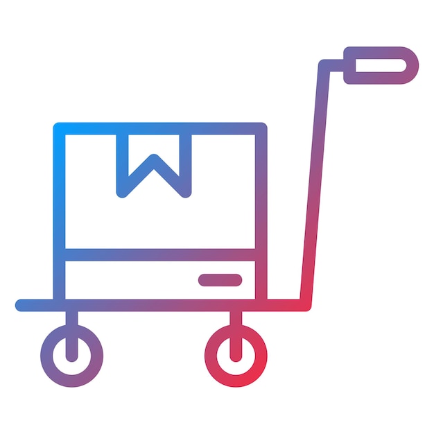 Hand Trolley icon vector image Can be used for Supply Chain