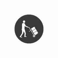 Vector hand truck icon