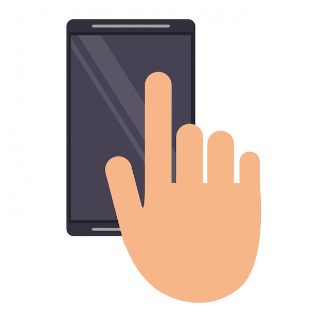 hand using smartphone