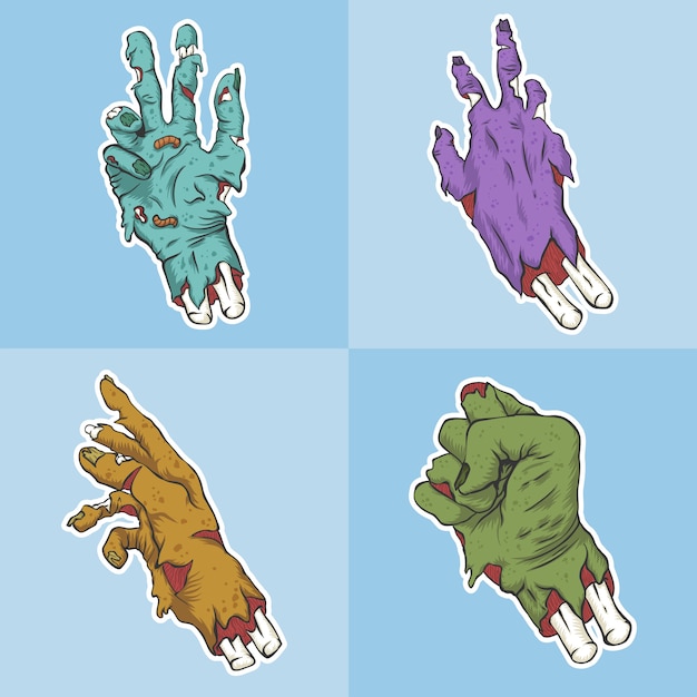 Hand van zombie set