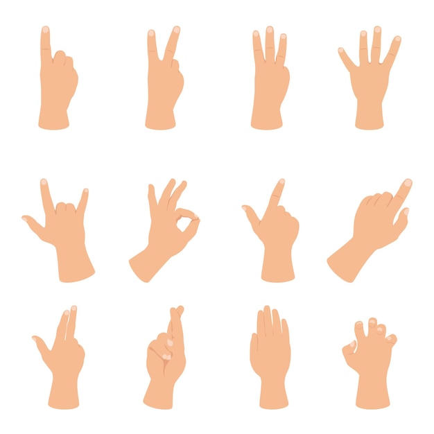 Hand various gesture