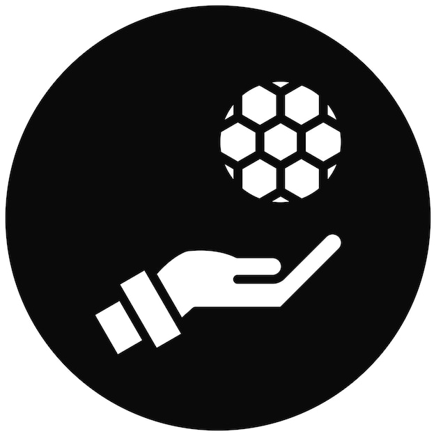 Hand vector icon illustration of Soccer iconset