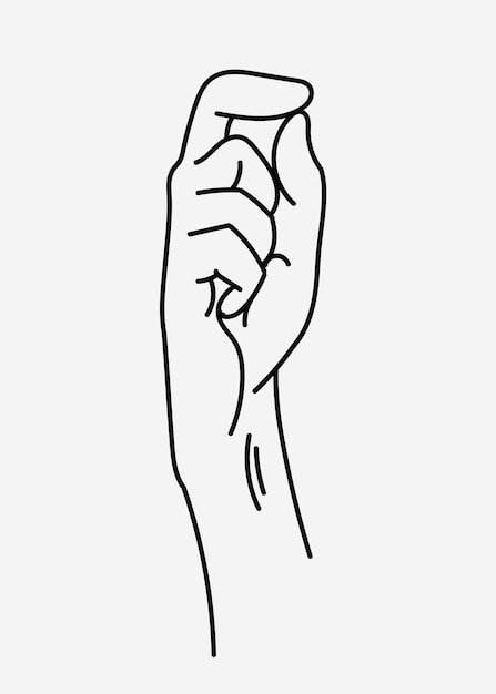 hand vorm sjabloon vectorillustratie