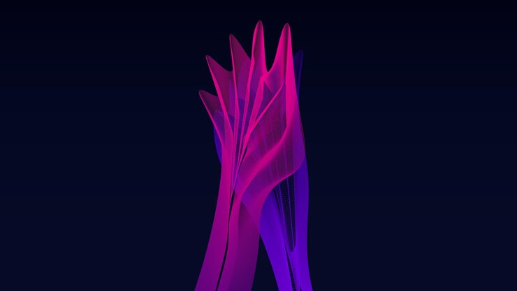Vector hand wave gradient
