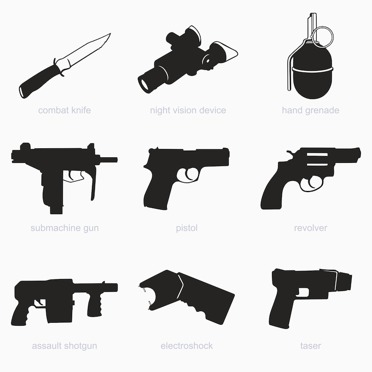 Vector hand weapons