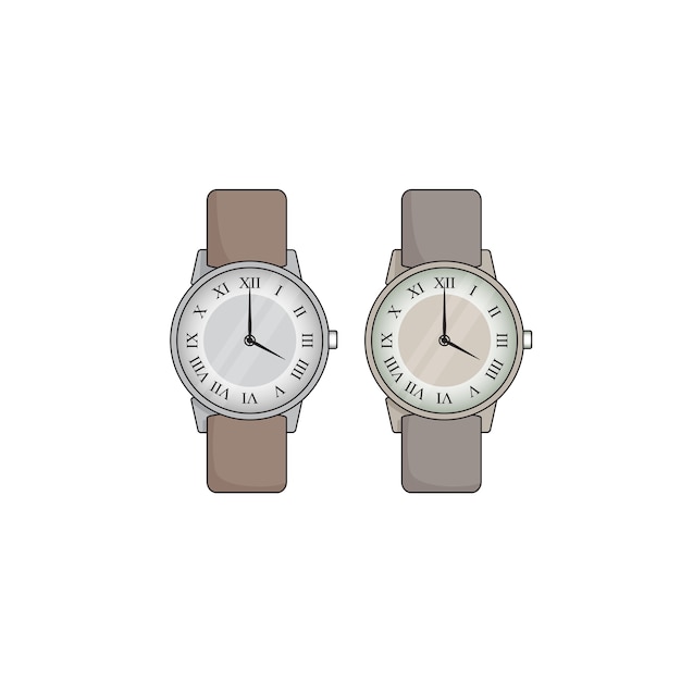 Vector hand wrist watch vector icon