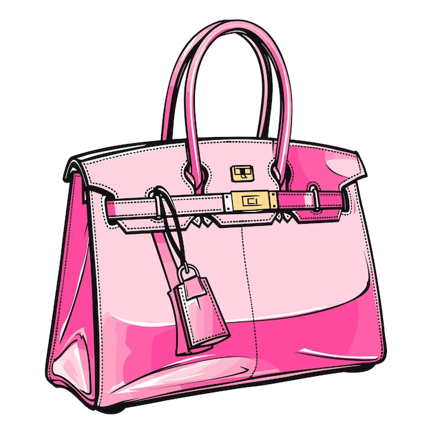 Handbag Cartoon isolated on transparent background HD PNG