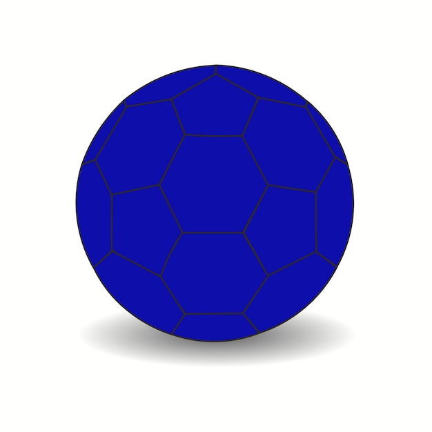 Handbalbal blauw Sportapparatuur
