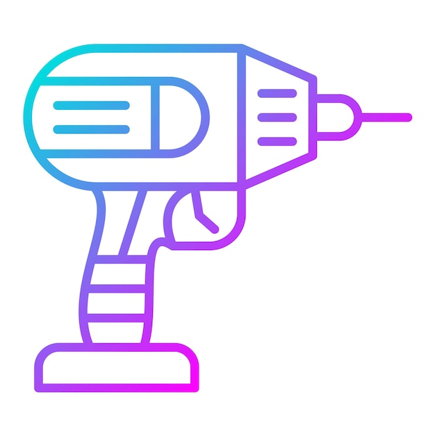 Handboren vector icoon kan worden gebruikt voor elektricist tools icoon set