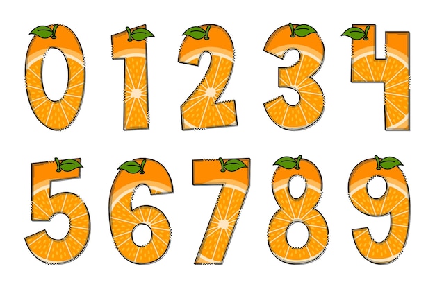 Ручной работы оранжевые буквы цвет креативное искусство типографский дизайн