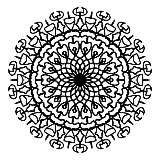 Vector handdrawing mandala design