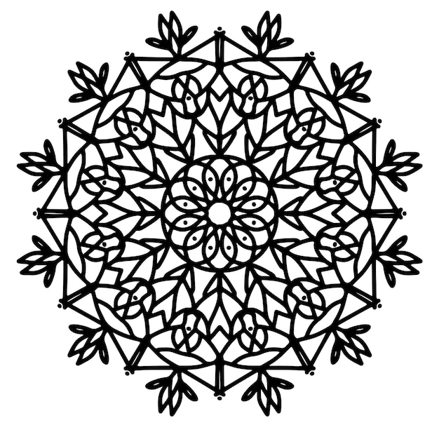 Vector handdrawing mandala design