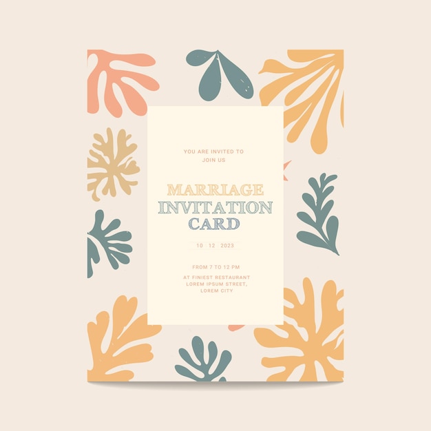 Vector handdrawn abstract background and invitation card vector