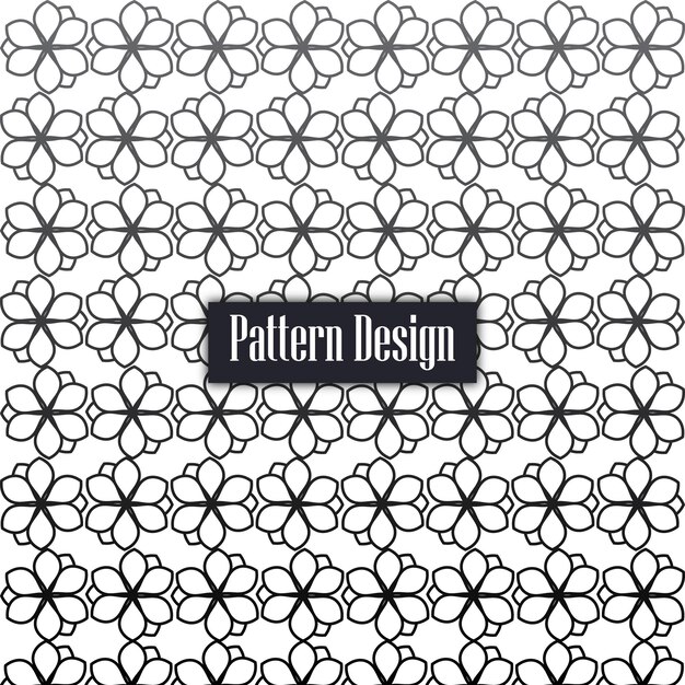 Vector handdrawn abstract flower seamless pattern vector