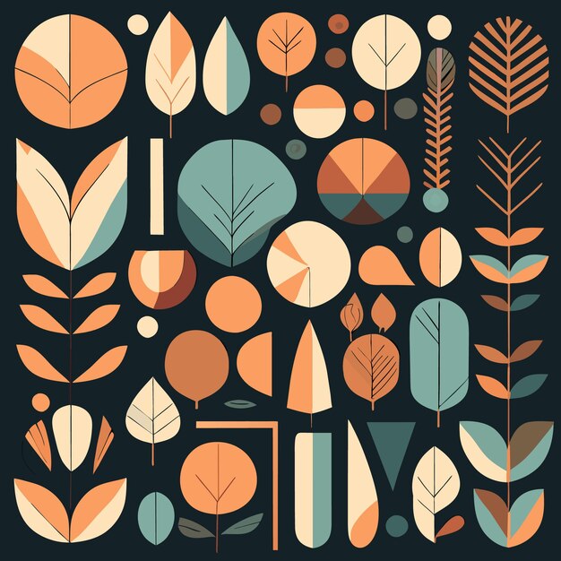 HandDrawn Abstract Shapes Concept Vector Icon Collection