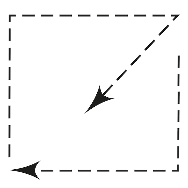 Handdrawn arrows Best for a business plan and education projects