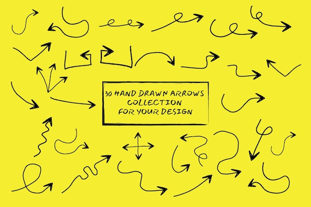 HandDrawn Arrows-collectie is perfect voor ontwerpelementen en opdrachten, gemakkelijk te bewerken