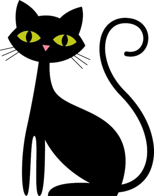 手描きの猫の座席