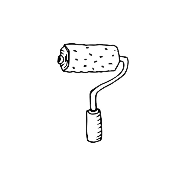 paint roller vector sketch 7309106 Vector Art at Vecteezy