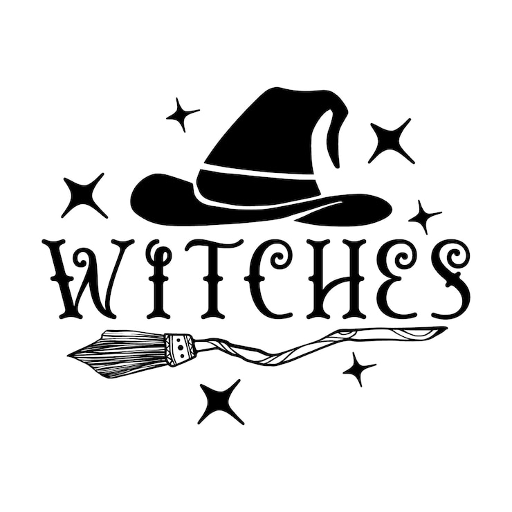 Vector 손으로 그린 영감을 주는 할로윈 문구 포스터 인사 카드 파티 wi를 위한 현대적인 글자 예술