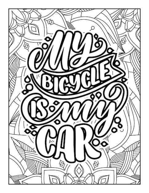 Handdrawn lettering Vector illustration Inspirational quotesQuotes Coloring Pages AdultKids