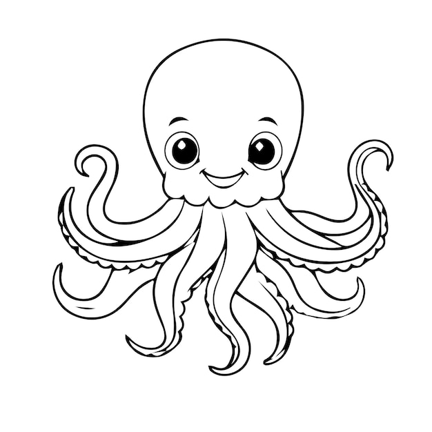 手描きのオオカミの概要イラスト