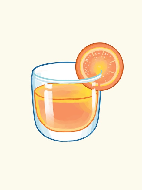 Handdrawn Orange Juice