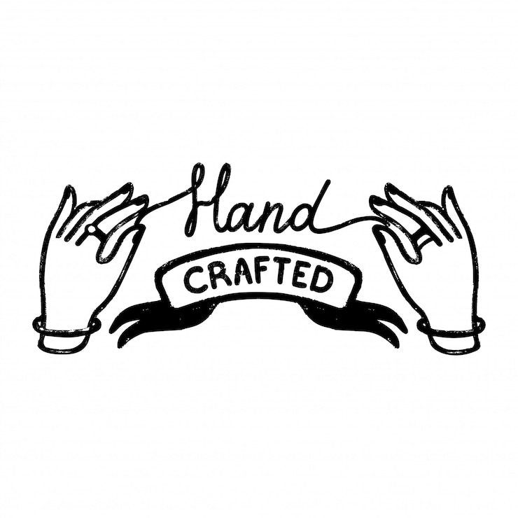 Vector handgemaakt pictogram of logo