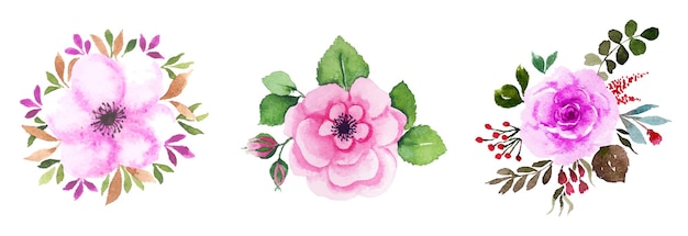 Handgemaakte aquarel bloemsierkunst